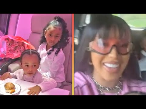 Cardi B Takes Kids on OVER-THE-TOP Private Jet to Disneyland Paris!