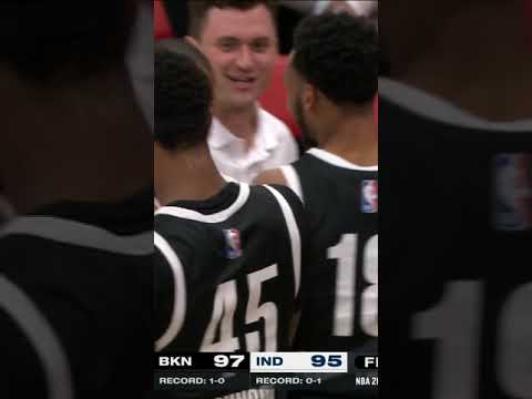 Keon Johnson wins it for the Nets in OT! #shorts