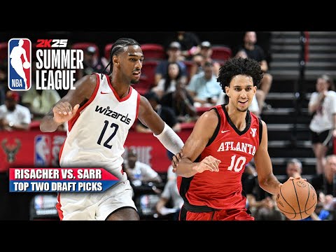 No. 1 pick Zaccharie Risacher & No. 2 pick Alex Sarr FACE OFF in their debuts | NBA Summer League
