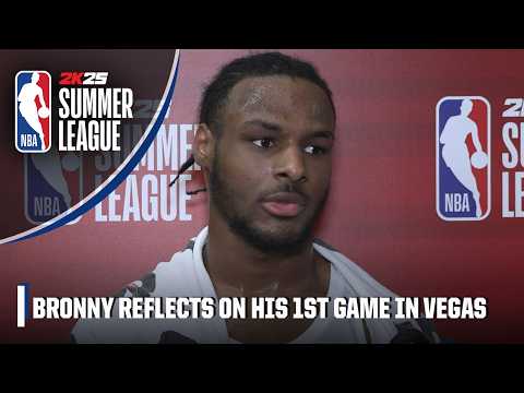 Bronny James after his Vegas debut: Focusing on getting better every day | NBA Summer League