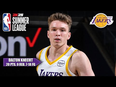 Dalton Knecht leads Lakers with 20 PTS in loss vs. Heat | NBA Summer League