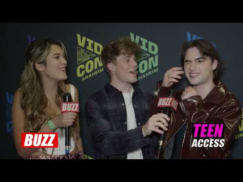 Joshua Colley and Peder Lindell talk 'Descendants: The Rise of Red' at Vidcon | BUZZ TEEN ACCES (P1)