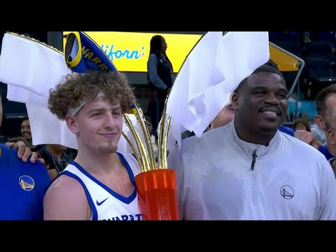 'Trophy's HEAVY as s—!'😂 Brandin Podziemski reacts to GSW winning California Classic | NBA on ESPN