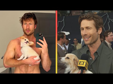 Glen Powell Jokes His Dog Helps With 'Thirst Traps' (Exclusive)