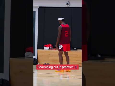 SGA vibing out in practice 🕺 (via @nbacanada) #shorts