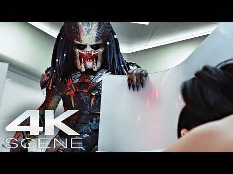 Predator Destroys Scientists At Lab (4K Blu-ray) Fight Scene – The Predator Clip [2018]
