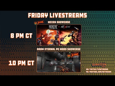 Slayers Club Live from QuakeCon | Hexen & DOOM Eternal PC Mods Showcase